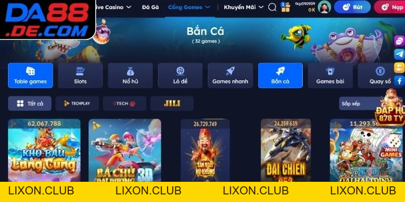 Bắn Cá DA88 Trải Nghiệm Săn Cá Hấp Dẫn Nhất Hiện Nay