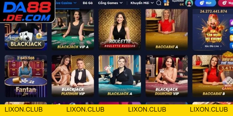 Casino DA88 - Điểm Đến Giải Trí Trực Tuyến Lý Tưởng